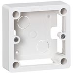 Cadre saillie 1 poste pour socle et sortie de câbles 100x100x36mm