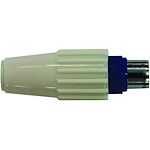 Connecteur IEC 9.52 mâle TV en plastique.