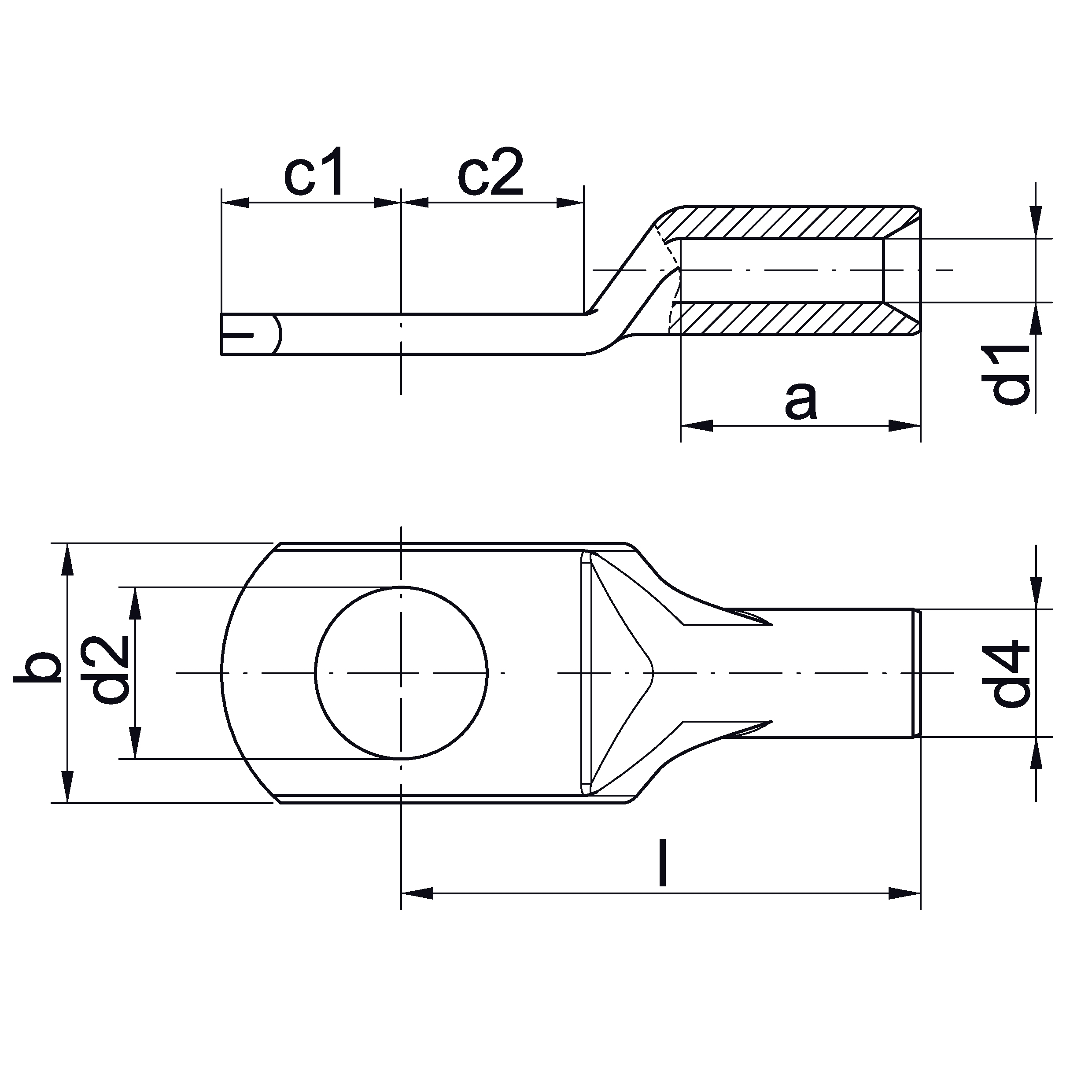 Klauke K25 K25 Pince à sertir pour cosses tubulaires, pour connecteur tubulaire, pour cosses serties 0.5 à 16 mm² - Electronic France