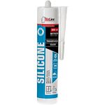 Mastic silicone transparent bâtiment et sanitaire 300 ml
