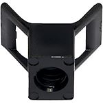 Embase à visser à écartement mural D= vis 5 mm noire (x 100)