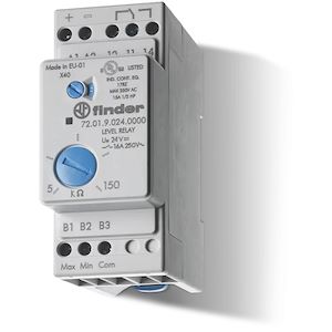 Relais Bistable Modulaire Finder 131182300000PAS 230 Vac Inverseur 12A - Montage Rail DIN 35mm Avec Commande Set/Reset