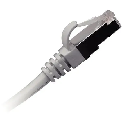 Câble RJ45 Cat.6 FTP Gigamedia – 0,5m, Gris, Pour Réseau Sérieux !