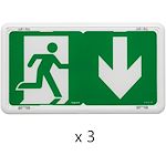 BAES d'évacuation saillie à LEDs 45lm 1h plastique IP43 IK07 SATI Connecté