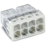 Borne WAGO 2273 - 8 x 0 5 à 2 5mm² Transp. / Gris