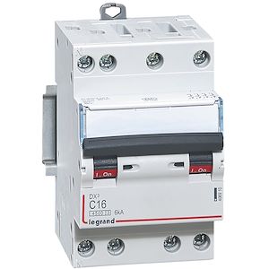Lot de 3 disjoncteurs Ph N raccordement Vis 16A-4,5Ka - Courbe C