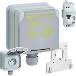 Prêt-à-poser Green'up Access prise pour véhicule électrique + patère + disj