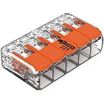Borne WAGO 221 Mini 5x4mm² à leviers souple & rigide