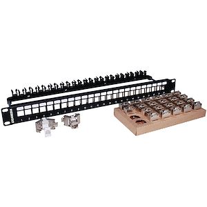 Lot de 24 noyaux keystone RJ45 blindes cat6A Ed2.2 10G 4POE sans outil Boite neuve jamais ouverte - Accessoires informatique