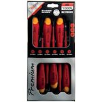 Kit de 6 tournevis i-SLIM plat/PZ isolés 1000 V