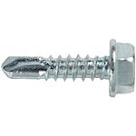 Vis tôle auto-perceuse tête hexagonale à embase D= 6.3 x 25 mm (x 100)