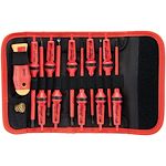 Kit de tournevis à 10 lames interchangeables isolés 1000 V