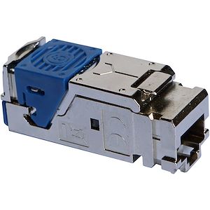 Connecteur Femelle RJ45 - Coupleur Cuivre (Cat5e/Cat6) Pour Réseau, Argenté
