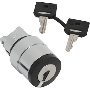 Interrupteur Bouton Poussoir Verrouillable 12mm 2 Positions Avec 2 Clés - S1204 NO-OFF