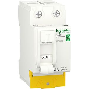 Interrupteur Différentiel RCCB 63A 2P 30mA Courbe B - Protection Électrique DIN 6kA