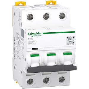 Schneider A9Q14440 Bloc Diff Acti9 Vigi iC60 4P 40A AC 230Vca à 400Vca