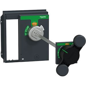 Commande rotative latérale droite GS1 - 100..400 A - poignée noire - GS1AH02 - Schneider sur