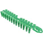 Cheville universelle en grappe verte D= 6 x 23 mm vis D= 2-5 mm (x 200)
