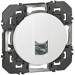 Prise blindée RJ45 catégorie 6 FTP dooxie finition blanc