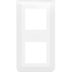 Plaque de finition verticale Mosaic pour 2x2 modules blanc