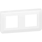 Plaque de finition horizontale Mosaic pour 2x2 modules blanc