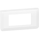 Plaque de finition horizontale Mosaic pour 4 modules blanc