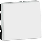Poussoir ou poussoir inverseur Mosaic Easy-Led 6A 250V~ 2 modules - blanc