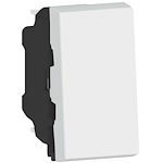 Poussoir ou poussoir inverseur Mosaic Easy-Led 6A 250V~ 1 module - blanc