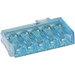 Borne de connexion CHRISTA'L 5 entrées bleue (x 50)