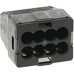 Borne de connexion CHRISTA'L 8 entrées noire (x 50)