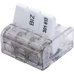 Borne de connexion à leviers 3 entrées BIZ'WING 4 0.2-4 mm² (x 50)