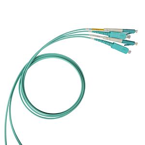 Câble à fibre optique OM3 ST à SC 3m 50/125 duplex multimode | Leroy Merlin