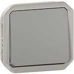 Interrupteur ou va-et-vient 10AX 250V Plexo composable gris