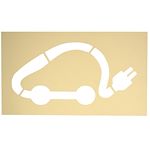 Pochoir voiture électrique 300 x 600 mm