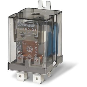 Finder 133182304300PAS – Relais Encastrable 1 NO 230 V AC 12 A / 250 V AC, Boîtier / Derrière Boîte à Boutons