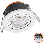 SPOT Combo Orient. DIM 6W 3CCT 400/600lm 60° Multi Select IP65 Blanc recouv