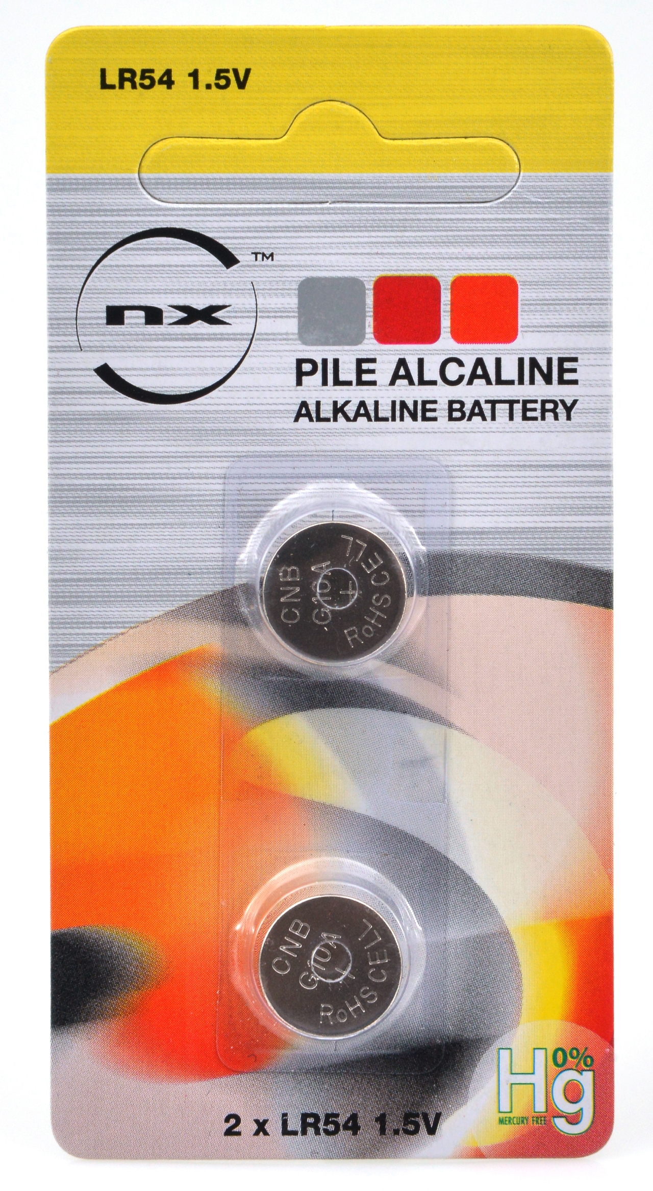 Enix energies PBA9006, Blister(s) x 2 Pile bouton alcaline blister LR1130/ LR54/AG10 NX - 0% Hg 1.5V 75m