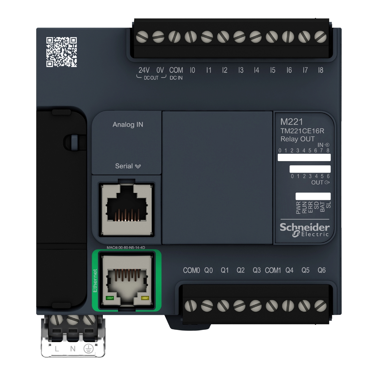 Schneider electric tm221ce16r contrôleur M221 16 e/s relais Ethernet 