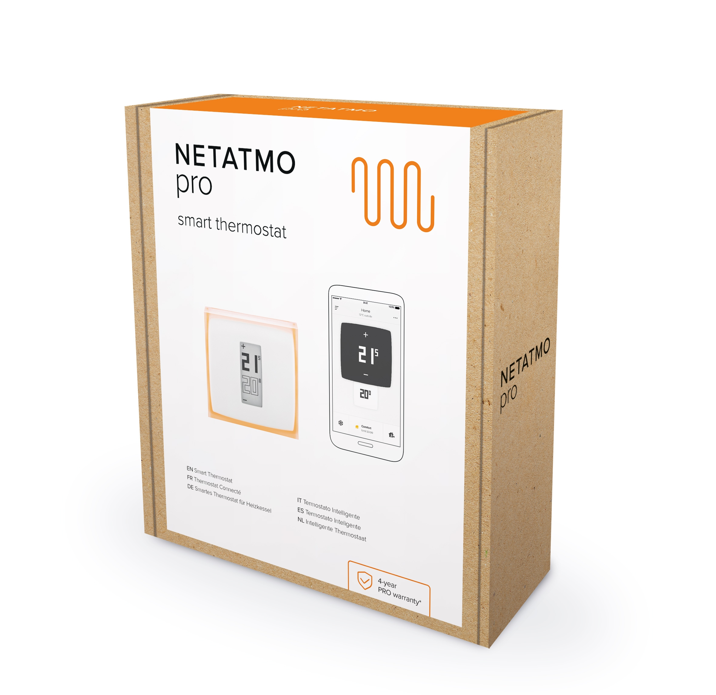 Netatmo NTH-PRO, Thermostat Intelligent Netatmo - en saillie