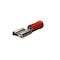 Clip FASTON Rouge-Section: 0,3 à 1,5mm²-Clip: 6,3 x 0,8mm-Laiton étamé