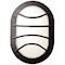 Hublot Chartres ovale jupe a grille noir E27 / 75W