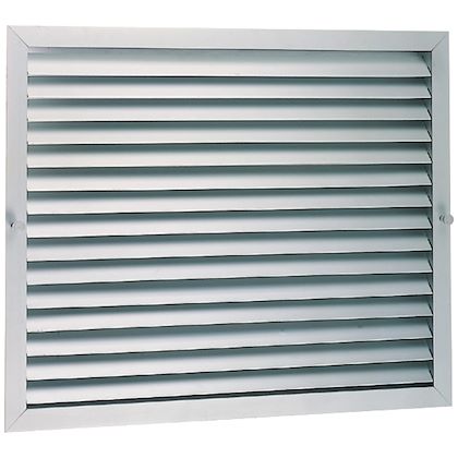 WJUAN Grille D/’a/ération en Aluminium /à Encastrer Grille de Ventilation 400 mm Angulaire pour la Ventilation des Placards et des Chambres Noir