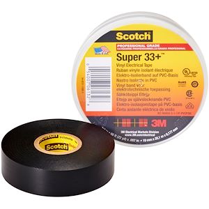 3M france 80021, 3M Scotch Super 33+ Ruban isolant électrique haute perf.  Noir 20m x 19mm