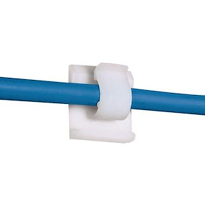 Panduit Composants Industriels ACC38-A-M, Clip de cable adhésif pour  diamètre de 9,7mm max,P.A 6.6,Nat,Cdt.1000