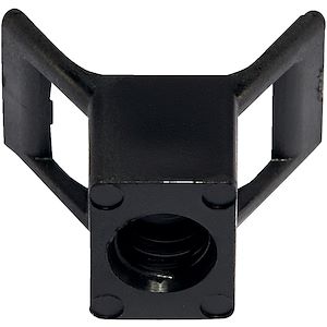 Embase à visser à écartement mural Ø vis 5 mm noire (x 100)