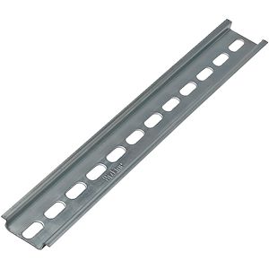 Rail DIN perforé symétrique 35 mm x 7.5 mm x 2 m
