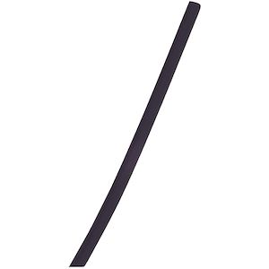 Gaine thermorétractable 3/1 sans adhésif 3/1 mm 1 m noire