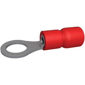 Cosse pré-isolée ronde 0.5-1.5 mm² M6 rouge (x 100)