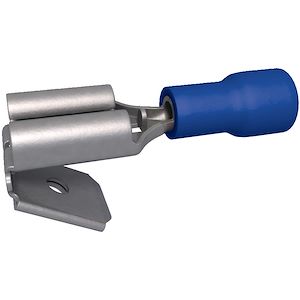 Clip pré-isolé mixte mâle/femelle 1.5-2.5 mm² 6.35 x 0.8 mm bleu (x 100)
