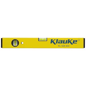 Klauke KL425400, Niveau à bulles en alu avec niveau vertical et horizontal  dim 400 x 40 x 15 mm